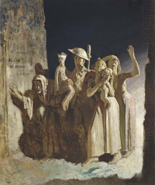 Sir William Orpen Bombing Night china oil painting image